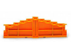 4-level end plate; marking: a-b-c-d--d-c-b-a; 7.62 mm thick; orange