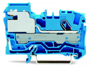 1-conductor N-disconnect terminal block; 6 mmA&sup2;; Push-in CAGE CLAMPA&reg;; 6,00 mmA&sup2;; blue