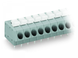 PCB terminal block; push-button; 2.5 mmA&sup2;; Pin spacing 5 mm; 10-pole; Push-in CAGE CLAMPA&reg;; 2,50 mmA&sup2;; gray