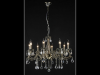 Candelabru bronze ,8 becuri dulie e14, 230v,d.76cm,