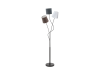 Lampa pardoseala maronda negru 220-240v,50/60hz ip20