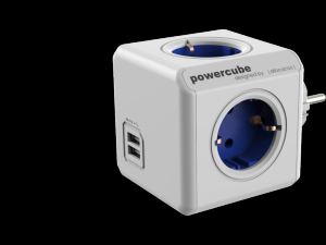 Power Cube Original x 2 usb Multiplicator priz&Auml;&#131; cu port USB (4 prize, 2 porturi USB)