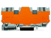 1-conductor/1-conductor terminal block for pluggable modules; 10-pole; with 2-conductor terminal blocks; with 2 jumper positions; with orange separator plate; for DIN-rail 35 x 15 and 35 x 7.5; 4 mmA&sup2;; CAGE CLAMPA&reg;; 4,00 mmA&sup2;; gray