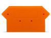 End and intermediate plate; 4 mm thick; orange