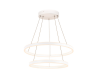 Lampa suspendata, lustra one double pendant, white