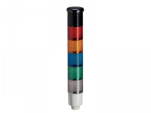 STEADY LIGHT MODULE. A&#152;45MM. BUILT-IN LED CIRCUIT. WHITE, GREEN, BLUE, ORANGE, RosuWITH CONTINUOUS OR PULSED SOUND, 24VDC