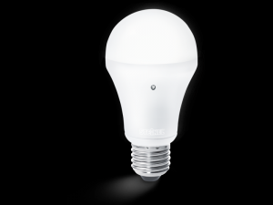 Bec LED cu senzor crepuscular, dulie E27, 6 W, 3200 K, lumina calda