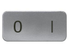 Eticheta 17,5x28mm, aluminiu, snap-in, "0 i"