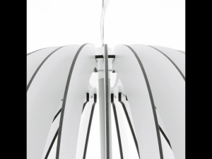 Lampa suspendata Cossano,1x60w,E27,D700,alb