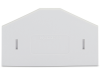 Separator plate; 2.5 mm thick; oversized; light gray