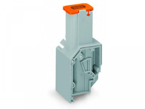 Transformer fuse terminal block; for fuse 6.35 x 25 mm; CAGE CLAMPA&reg; connection for conductors; 22.5 mm wide; 4,00 mmA&sup2;; gray