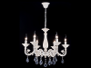 Candelabru bianco ,6 becuri dulie e14, 230v,d.64cm,