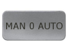 Eticheta 17,5x28mm, aluminiu, snap-in, "man 0 auto"