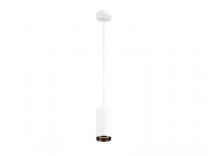 Lampa suspendata, lustra NUMINOS M Pendant, white Indoor LED pendant light white/black 2700K 60A&deg;,