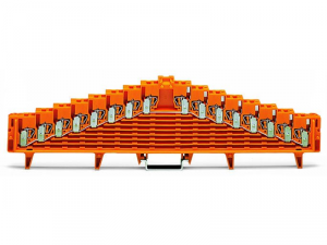 8-level same potential terminal block; for 35 x 7.5 mounting rail; 1,50 mmA&sup2;; orange