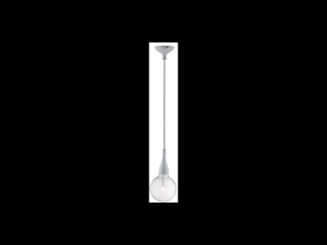 Pendul Minimal, 1 bec, dulie E27, D:120mm, H:350/2000mm, Alb