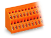Double-deck PCB terminal block; 2.5 mmA&sup2;; Pin spacing 5.08 mm; 2 x 16-pole; CAGE CLAMPA&reg;; 2,50 mmA&sup2;; orange