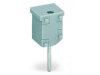 Test plug module; without locking device; modular; for 4-conductor terminal blocks; gray