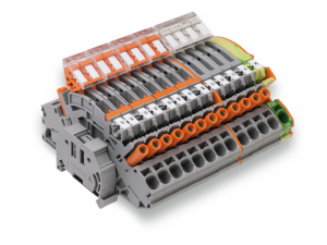 Compact terminal block; for current and voltage transformers; 6,00 mmA&sup2;; multicoloured