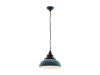 Lampa suspendata grantham 1 blue-antique, negru 220-240v,50/60hz ip20