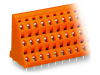 Triple-deck PCB terminal block; 2.5 mmA&sup2;; Pin spacing 7.62 mm; 3 x 16-pole; CAGE CLAMPA&reg;; 2,50 mmA&sup2;; orange