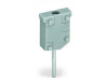Test plug module; without locking device; modular; for 2-conductor terminal blocks; gray