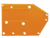 End plate; snap-fit type; 1.5 mm thick; orange