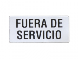 Eticheta cu text pentru LPX AU100 LEGEND HOLDER, FUERA DE SERVICIO