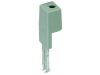 Test plug adapter; 11.6 mm wide; for 4 mm a&#152; test plugs; gray