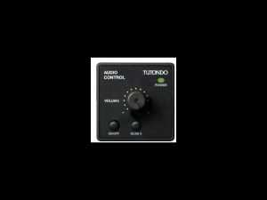 Unitate de control audio pentru 1 sursa de sunet, de control al functiei  volumului, on / off, alba, TUTONDO