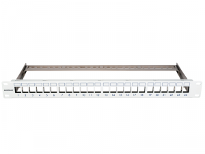 Patchpanel pt. 24 module TOOLLESS LINE, 1UH, 19", RAL7035