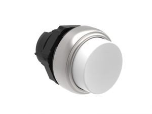 PUSH-PUSH BUTTON ACTUATOR A&#152;22MM PLATINUM SERIES, EXTENDED. PUSH ON-PUSH OFF, WHITE