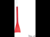Pendul Flut Small, 1 bec, dulie E14, D:105mm, H:440/1100mm, Rosu