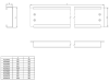 Set elemente fata-spate soclu din otel, l=600 i=100 mm