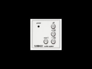 Unitate de control audio pentru 1 sursa de sunet, de control al functiei, volumului, on / off, alba,  TUTONDO