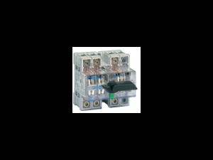 Separator de sarcina cu montare pe sina DIN, 4P, 5 module, transparent, 125A