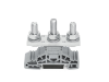 Stud terminal block; lateral marker slots; for DIN-rail 35 x 15 and 35 x 7.5; 3 studs, M8; 50,00 mmA&sup2;; gray