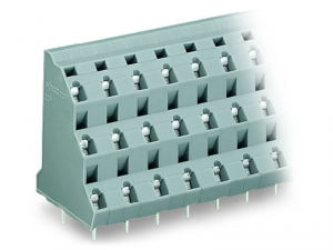 Triple-deck PCB terminal block; 2.5 mmA&sup2;; Pin spacing 10 mm; 3 x 3-pole; CAGE CLAMPA&reg;; 2,50 mmA&sup2;; gray