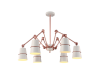 Candelabru spider 6xe27 alb