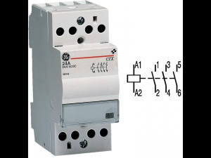 Contactor modular Contax, 24A, 230V, CA/CC, 2 module, 3ND, Alb