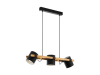 Lampa suspendata hornwood negru, creme 220-240v,50/60hz