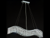 Lampa suspendata Modern Snak ,5 x E14, D.96, cm, H.17 cm,Argintiu I