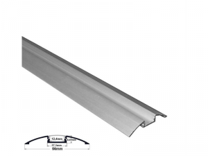Profil aluminiu oval PT pentru banda LED & accesorii dispersor mat - L:1m