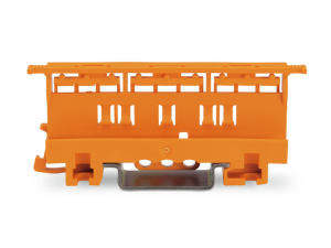 Suport sina Din pentru cleme Wago seria  221  - 4 mmA&sup2;; for DIN-35 rail mounting/screw mounting; orange