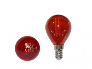 Bec sferic colorat cu LED COG E14 E14 E14 E14 2W (a&#137;&#136;25w) lumina portocalie L 78mm