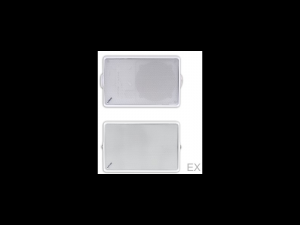 Difuzor de perete de forma rectangulara, cu suport de fixare din metal, 1-cale, 8W 24V 97dB, alb, TUTONDO