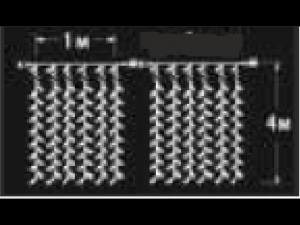 Perdea ext. 204 LED Alb Cald cu Cablu Negru 1x4m