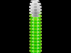 Tub flexibil cu rezistenta medie light fkco - diametru 25mm - verde
