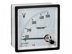 Voltmetru analogic de curent alternativ ACVM72-250 72A&#151;72mm, 250V AC