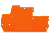 End and intermediate plate; 1 mm thick; orange